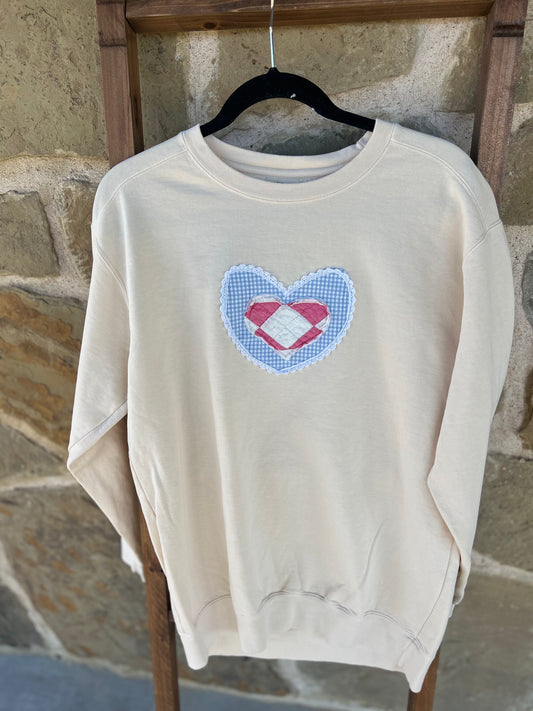 Heart Patch Sweater