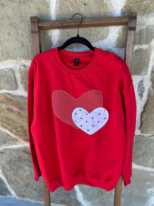 Hearts Patch Sweater